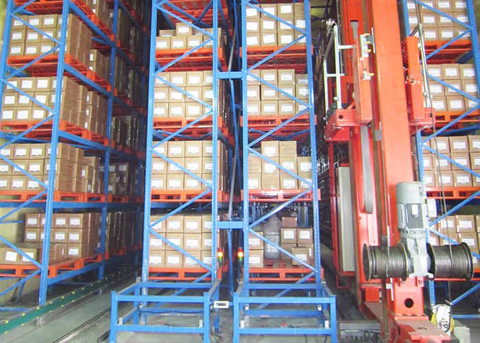 Băng tải con lăn ASRS Pallet Rack 1.6m Chiều cao 600kg Công suất tải 1800kg
